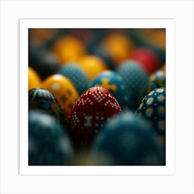 Colorful Easter Eggs 4 Art Print