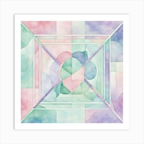 Abstract Watercolor Painting 10 Art Print