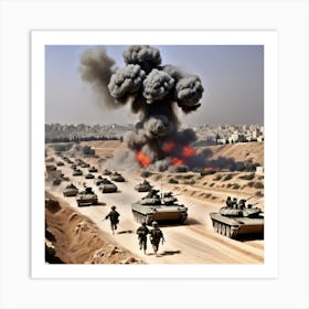 Iraqi Army Tanks 1 Art Print