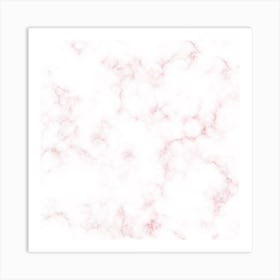 Glassy Pink Marble Art Print