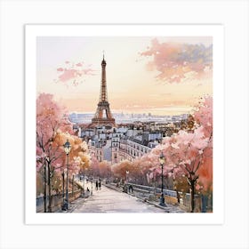 Paris Eiffel Tower 1 Art Print