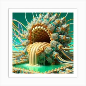 DMT ai art 008 Art Print