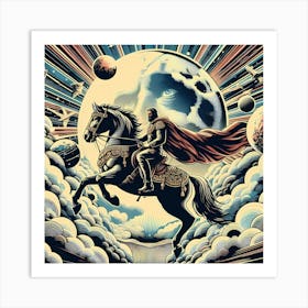 King Of The Moon Art Print