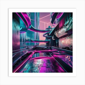 Innovative Mixed Media Style Digital Art Combining 3d, Glitch Art, And Photography 2 Art Print