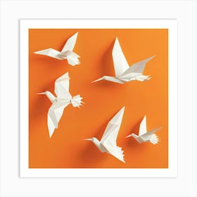 Origami Birds 17 Art Print