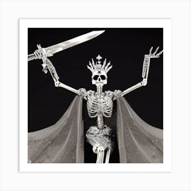 Skeleton Queen 10 Art Print