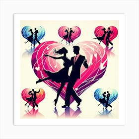 Heart Dancers Art Print