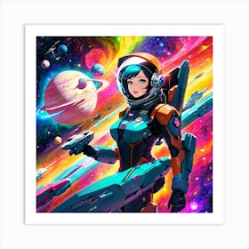 Space Girl Art Print