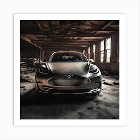 Tesla Model 3 Art Print