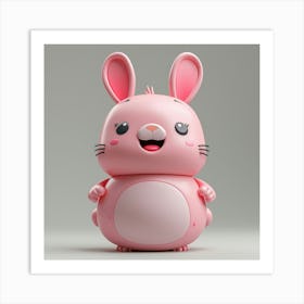 Pink Bunny Art Print