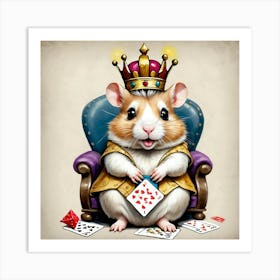 King Of Hamsters Art Print