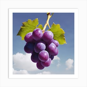 Grapes On A Vine Art Print