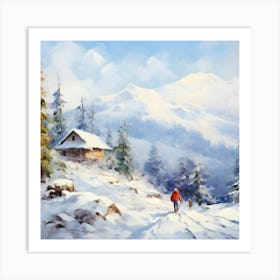 Winter Landscape Painting Art Print