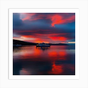 Sunset In Scotland 2 Art Print