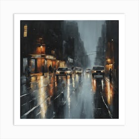 Rainy Night 2 Art Print