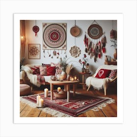 Bohemian Living Room Art Print