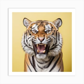 Angry Tiger Art Print