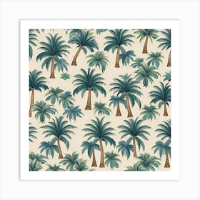 Tropical Palm Trees Art Print