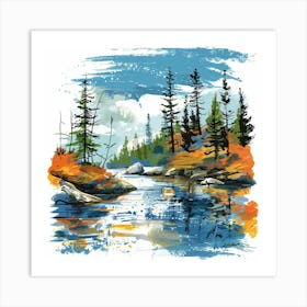 Landscape Painting 2 Art Print