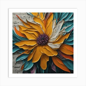 Flower Painting 3 Art Print