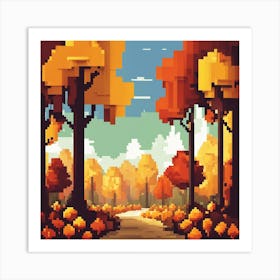 Pixel Art Art Print