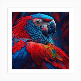 Colorful Parrot  Art Print