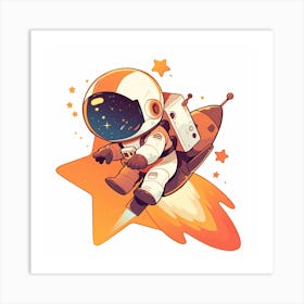 Astronaut In Space 15 Art Print