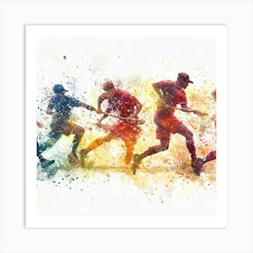 Field Hockey Players Art Print