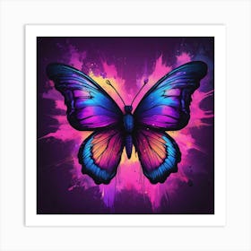 Butterfly Painting 309 Art Print