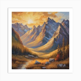 A Golden Sunshine Art Print 4 Art Print