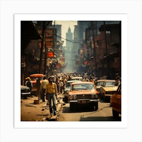 Streets Of Bombay Art Print