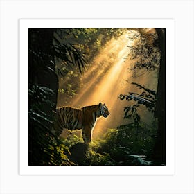 Tiger In The Forest art print 7 Art Print