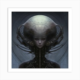 Alien Head 1 Art Print