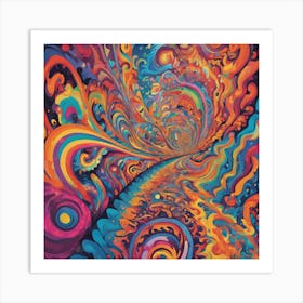 Psychedelic Swirl 2 Art Print