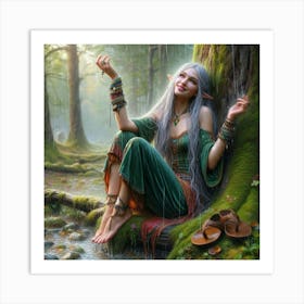 Elven Girl 3 Art Print