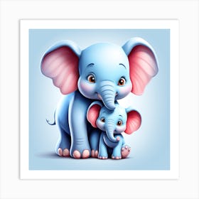 Baby Elephant Art Print