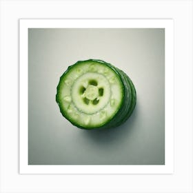 Sliced Cucumber Art Print