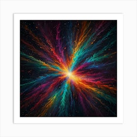 Colorful Burst 2 Art Print