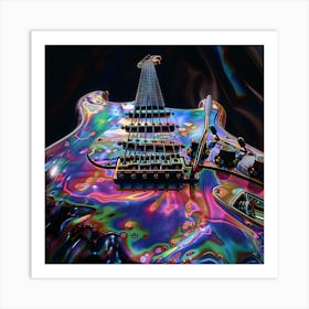 Psychedelic Guitar 2 Art Print