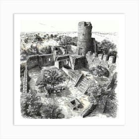 A Great Zimbabwe Ruins In Zimbabwe 1 Art Print