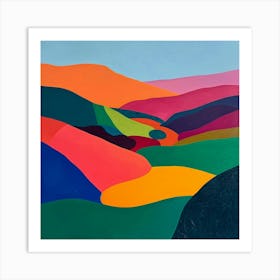 Colourful Abstract Dartmoor National Park England 2 Art Print