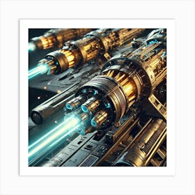 Solar Beam Cannons Converted 1 Art Print