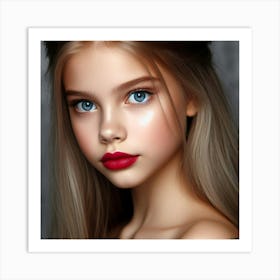 Portrait Of A Young Girl 2 Art Print