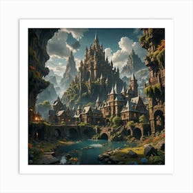 Fantasy Castle Art Print