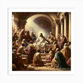 Supper Of Jesus Art Print