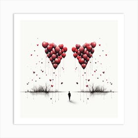 Minimalist Valentines Day Graphic Art Print