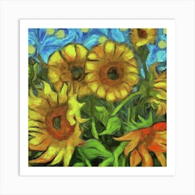 Sunflowers 1 Art Print