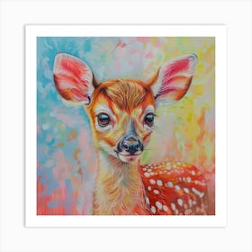 Fawn painting 3 Art Print