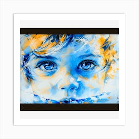 Blue Eyes Art Print