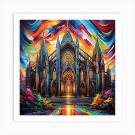 Cathedral Of Light 1 Art Print